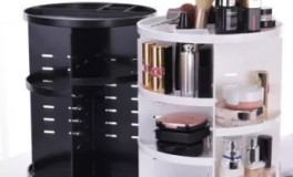 Forgatható kozmetikus és sminktartó