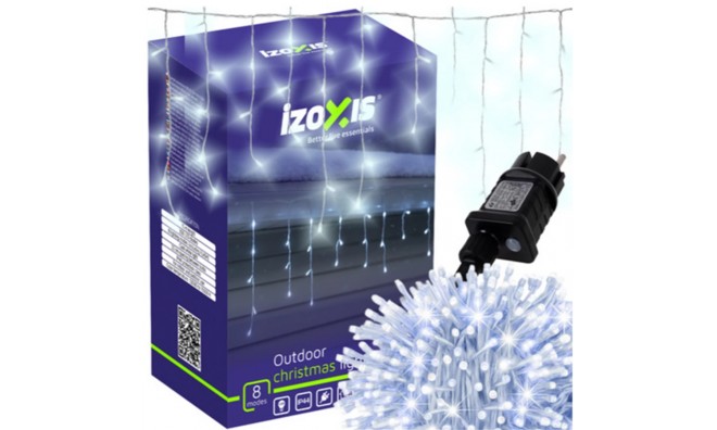 300 LED-es jégcsap fényfüzér