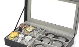 Elegáns óra és szemüvegtartó doboz 