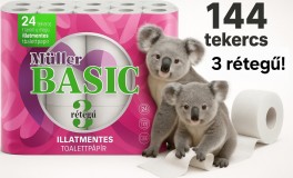 MÜLLER Basic 6x24 tekercs WC papír