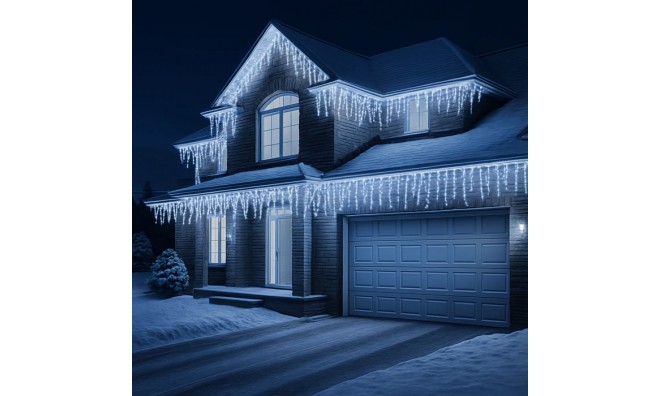 1 +1 Jégcsap LED Fényfüzér 25