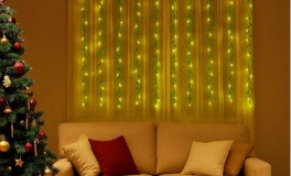 1+1 LED-es fűzfaleveles fényfüggöny