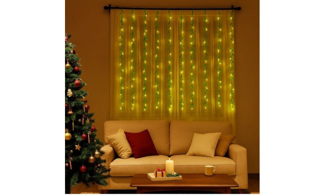 1+1 LED-es fűzfaleveles fényfüggöny