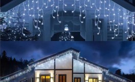 1+1 Jégcsap LED Fényfüzér 8,5 m