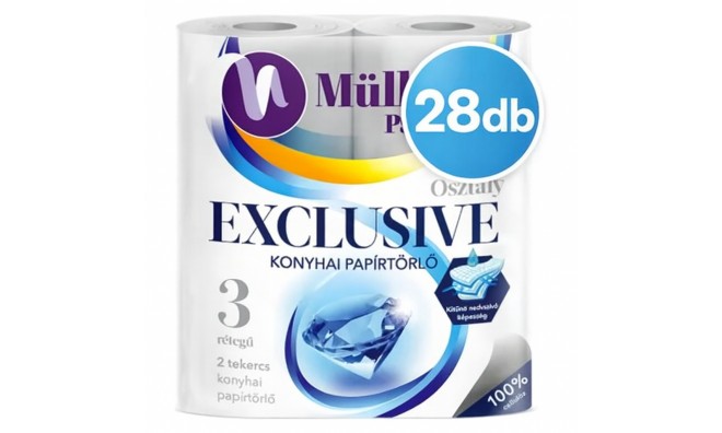 28 db Müller Exclusive Papírtörlő