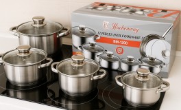 Bachmayer 12 r.  acél edénykészlet