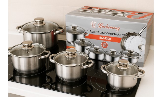 Bachmayer 12 r.  acél edénykészlet