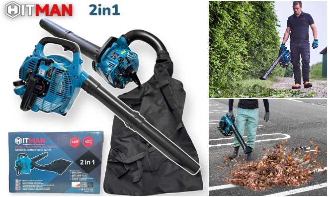 2in1 Hitman benzines lombszívó-fúvó