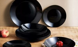 19 részes Zelie fekete étkészlet