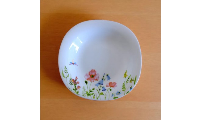 20 részes szögletes opál étkészlet 2