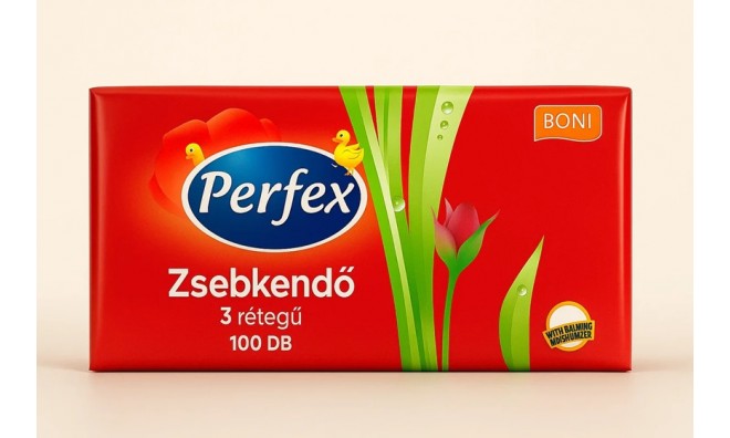 Perfex 3 Rétegű Zsebkendő 10x100 db