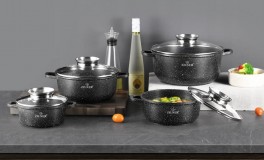 ZILNER 8 Db-os Márvány Edénykészlet