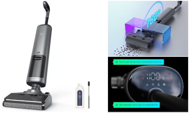 OSOTEK H200 porszívó, felmosó, 180°