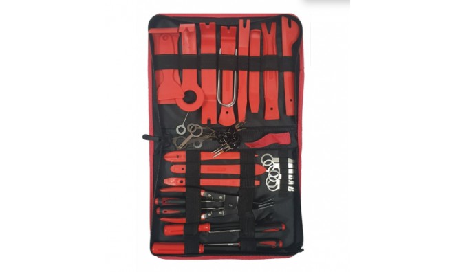 Kárpit/autórádió leszedő szerszám