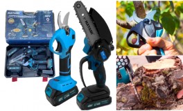 HAYAMI 2 akkus ágvágó+metszőolló