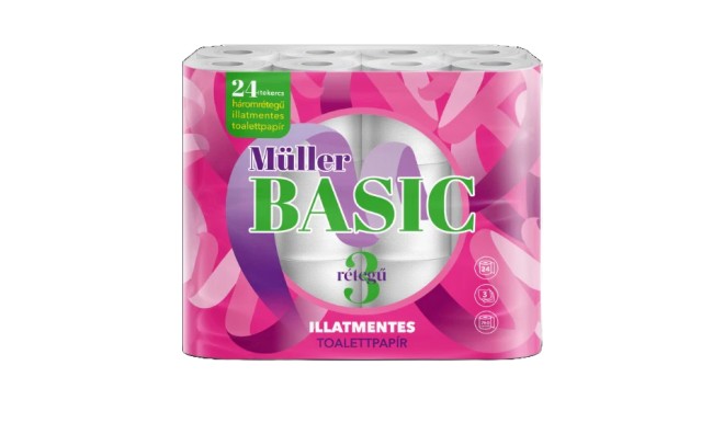 24dbMüller Basic 3 Rétegű Wc Papír