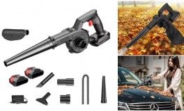 2in1 Légfúvó és porszívó, 2 akkuval