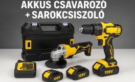 Kimiyo csavarozó+sarokcsiszoló 128V