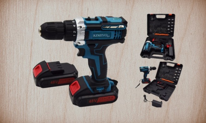 Kimiyo 48V akkus fúrógép 28 részes 