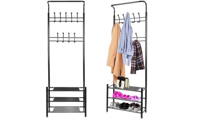 Masszív vas ruhafogas, állvány