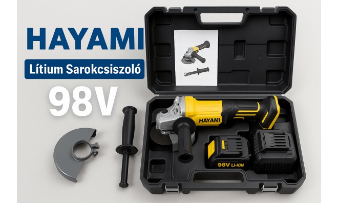 HAYAMI HA-1020 Lítium Sarokcsiszoló