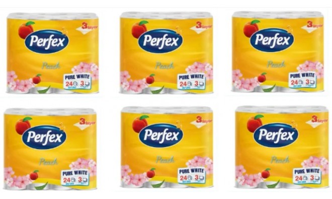 6x24 db Perfex WC papír, 3 rétegű
