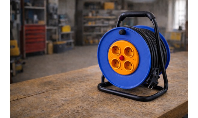 THO 50m elektromos kábeldob