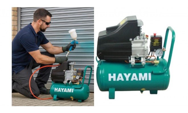 HAYAMI légkompresszor - 24L, 8 bar