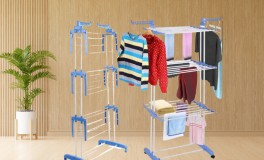 Gurulós fém 3 szintes ruhaszárító