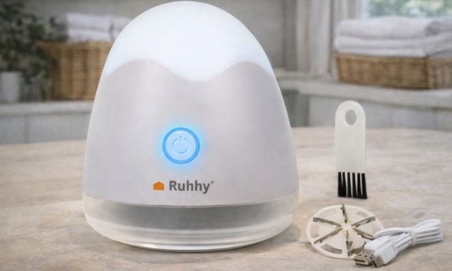 Kézi ruhaborotva éjszakai lámpával