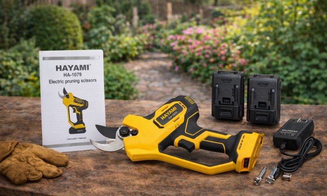 HAYAMI Akkumulátoros Metszőolló