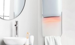 Fali hősugárzó törölközőtartóval