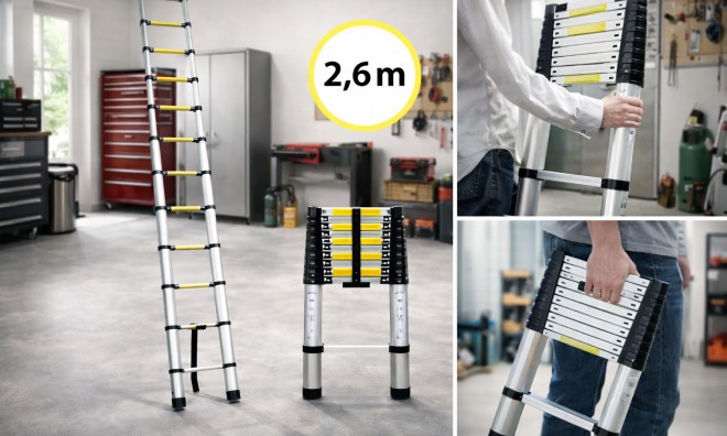 Haina teleszkópos létra 2,6m