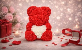 Rózsamaci - Piros - 25 cm