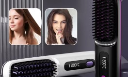 Hajvasaló kefe USB újratölthető