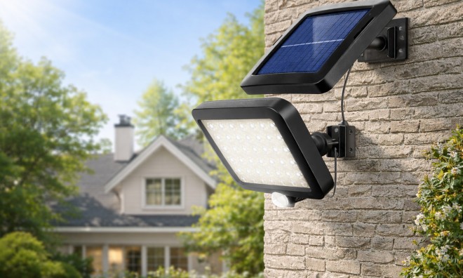 56 LED-es Kültéri napelemes lámpa