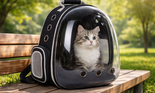 Macskahordozó hátizsák