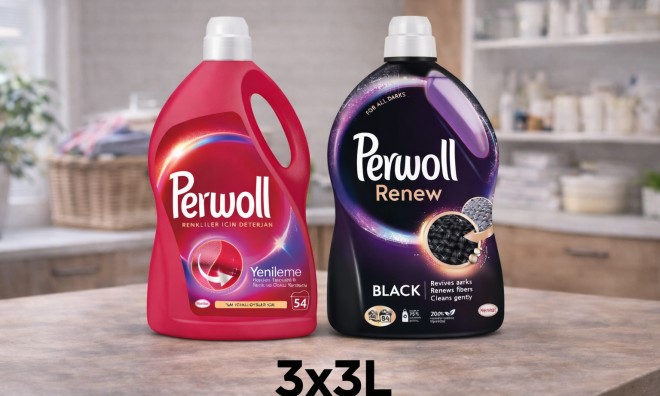 3x3 Perwoll, Mélyfekete, Színes