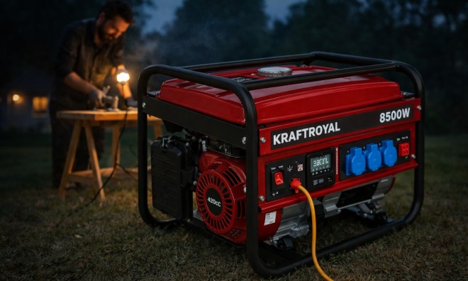Erős 8500W benzines generátor
