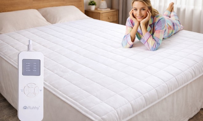 RUHHY Elektromos Fűthető Matracvédő