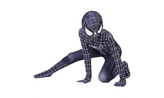 Fekete Pókember jelmez gyerekeknek