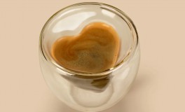 1+1 Duplafalú üvegpohár szív forma