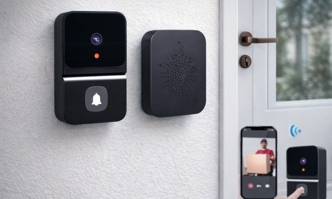 Intelligens videós ajtócsengő