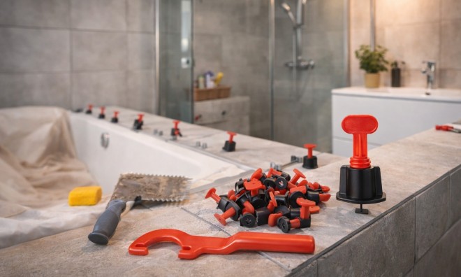 Csempe szintező készlet 50 db