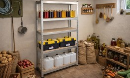 4 polcos Raktári állvány