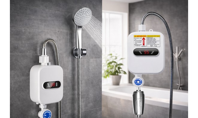 Azonnali elektromos zuhanymelegítő
