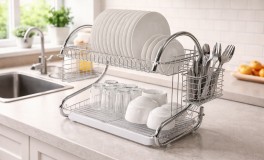 Króm emeletes edénytartó