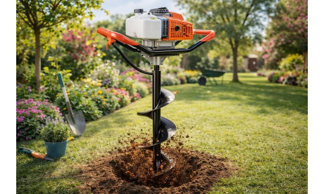 Kraftech Benzines Talajfúrógép 