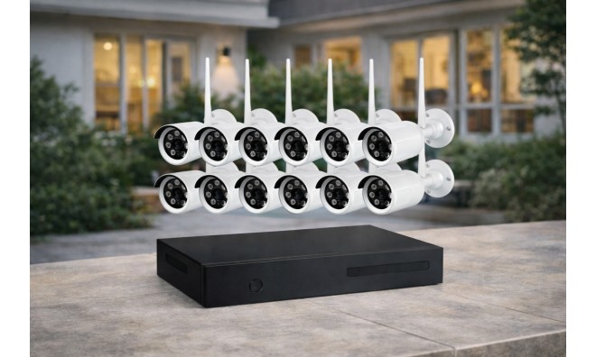 8 kamerás biztonsági kamerarendszer