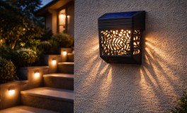 5 db Napelemes Lépcső- és Falilámpa